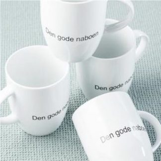 Krus "Den gode naboen" - 6 stk.