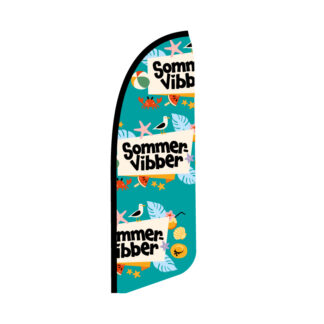 Beachflagg «Sommervibber» KUN flagg – 1 stk.